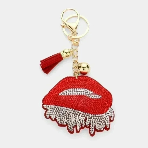 Red Lips Keychain - Picture 1 of 2